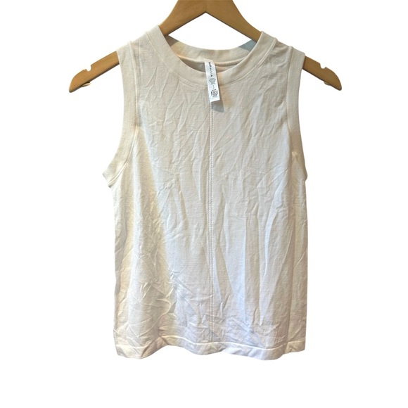 Athleta Tops - Athleta Ascent Seamless‎ Tank Off White NWT Size Small